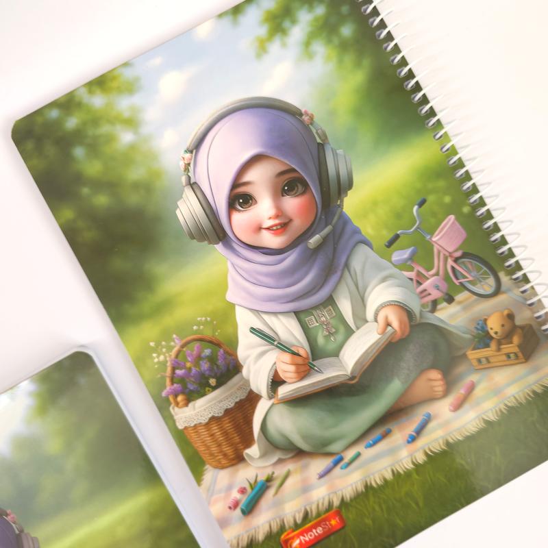 دفتر مشق ۵۰ برگ طرح حجاب