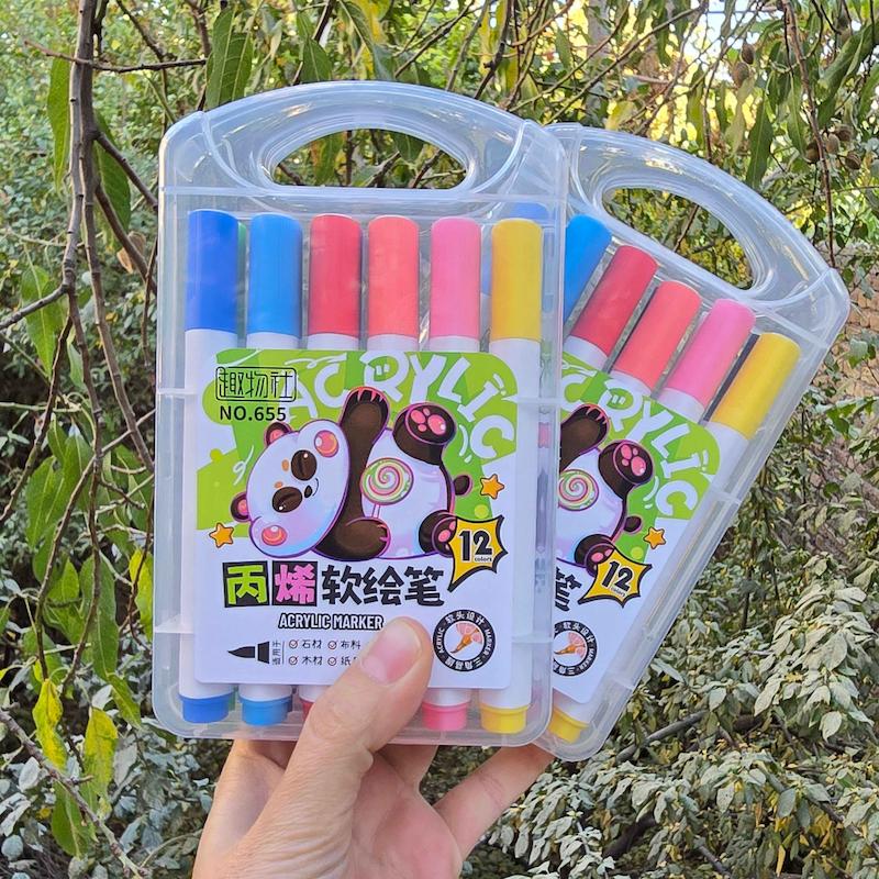 ماژیک اکریلیک ۱۲ رنگ