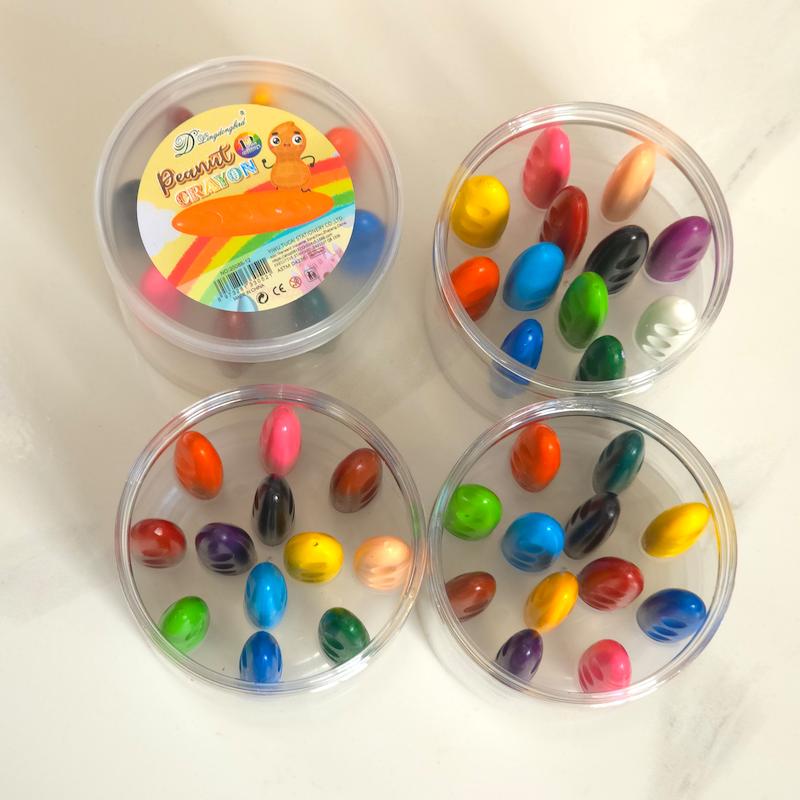 مداد شمعی بادوم زمینی (۱۲ رنگ)