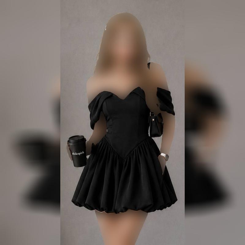 لباس مجلسی زنانه عروسکی پارچه کوپرا