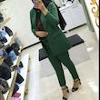 کت و شلوار زنانه پرفروش (36 تا 60 ) مانتو شلوار زنانه قد قابل تغییر دوخت سفارشی - تصویر 1