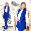 کت شلوار زنانه شومیز زنانه سایز 38 تا 48 مدل هلن - تصویر 5