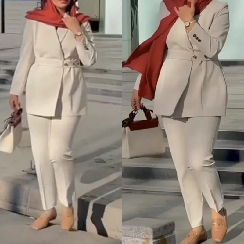 کت و شلوار زنانه مازراتی کنزو سایز 36 تا 60 قد قابل تغییر رنگبندی 24 رنگ دوخت مزون - تصویر 5
