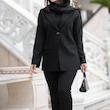 کت زنانه ساده شیک مازراتی سایز 36 تا 60 مدل مانتو کتی 1181 - تصویر 4