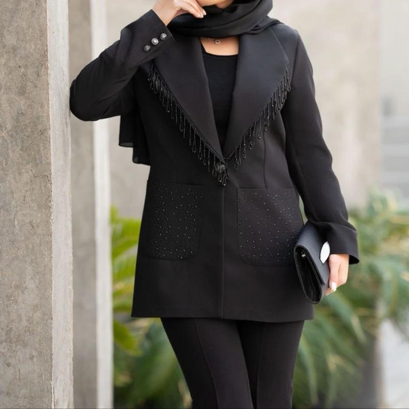کت مازراتی زنانه مدل رسمی زنانه کد 1209 سایز 36 تا 66 - تصویر 3