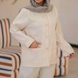 ست کت شلوار زنانه پارچه بامبو مدل عسل - تصویر 5