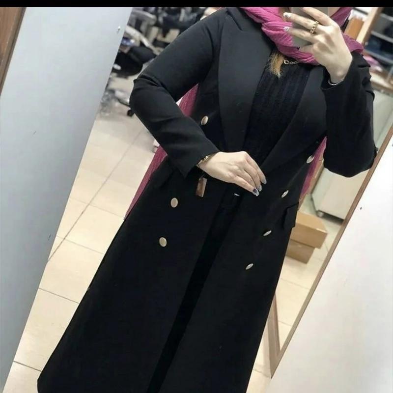 مانتو زنانه بلند سایز 36 الی 70 مازراتی کنزو لاویدا کت بلند تولیدی مانتو بلند دارای 24 رنگ - تصویر 4