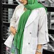 کت زنانه لنین آستین بند دار سایز 36 تا 60 قد قابل تغییر مانتو کتی مانتو زنانه - تصویر 4