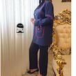 کت و شلوار مجلسی زنانه کرپ سایز 34 تا 60 مدل دیبا - تصویر 1