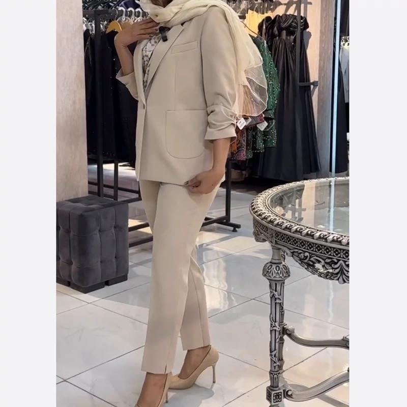 کت و شلوار زنانه ست رسمی سایز 34 تا 60 مزونی - تصویر 2
