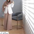 کت و شلوار زنانه (بگ) مدل رسمی قد قابل تغییر رنگبندی 46 رنگ - تصویر 6