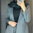 کت و شلوار زنانه دیپلمات مشکی طوسی سرمه ای - تصویر 7