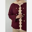 کت و شلوار زنانه یقه گرد مزونی مغزی دوزی قد قابل تغییر سایز 32 تا 66 - تصویر 2