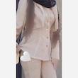 کت و شلوار و جلیقه زنانه ست مخمل کبریتی پرفروش سال مدل آذین - تصویر 2