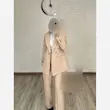 ست کت و شلوار زنانه مخمل شنل شیک - تصویر 3