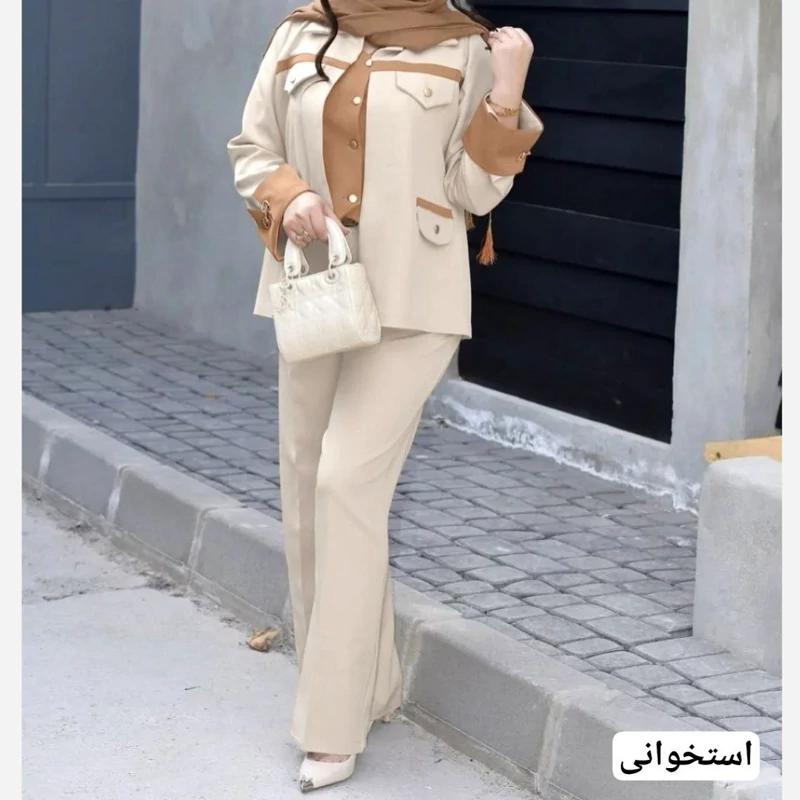 ست سه تکه زنانه آزیتا مدل کت و شلوار مازراتی - تصویر 6