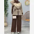 خرید ست کت و شلوار زنانه پاپیون مازراتی توئیت فری سایز - تصویر 2