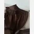 کت شلوار زنانه مزونی ستاره کرپ سوپر باربی قهوه ای فری سایز - تصویر 7