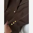 کت شلوار زنانه مزونی ستاره کرپ سوپر باربی قهوه ای فری سایز - تصویر 12