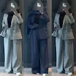 کت شلوار زنانه راه راه دیپلمات پرشیا مدل آرون - تصویر 1