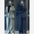 کت شلوار زنانه راه راه دیپلمات پرشیا مدل آرون - تصویر 3
