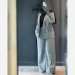 کت شلوار زنانه راه راه دیپلمات پرشیا مدل آرون - تصویر 4