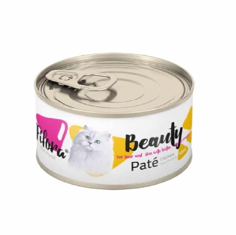 کنسرو فیفورا  گربه سوپر پریمیوم پته مرغ مخصوص تقویت پوست و مو ( 100 گرمی )