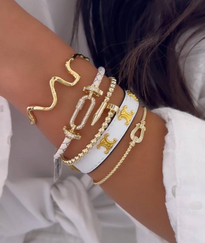 ست دستبند رنگی سفید 