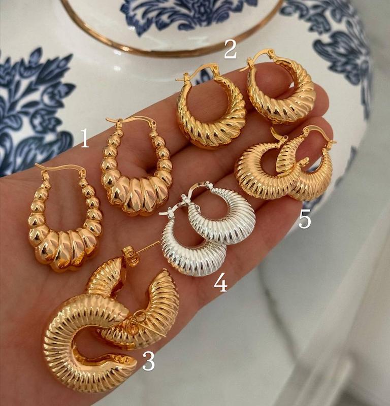 گوشواره طرح طلا مینیمال 