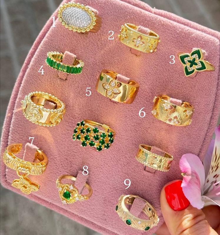 انگشترای طرح طلا