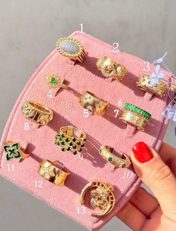 انگشترای طرح طلا