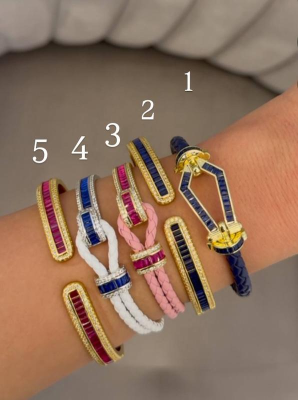 دستبندای رنگ سرمه ای صورتی 