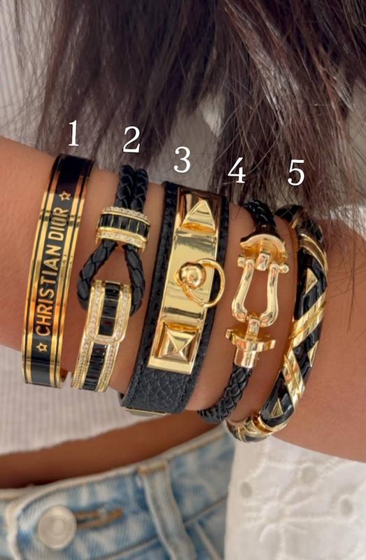 دستبندای رنگ مشکی