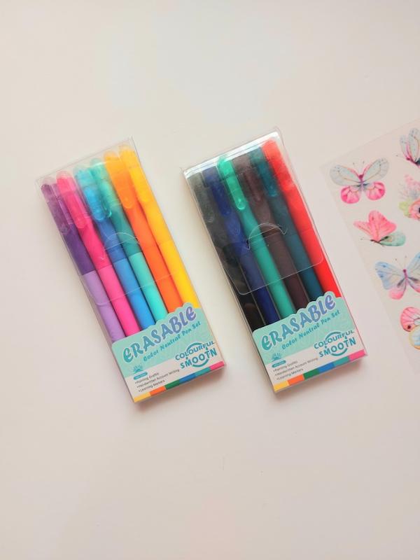 رواننویس پاکن دار رنگی بسته 6عددی