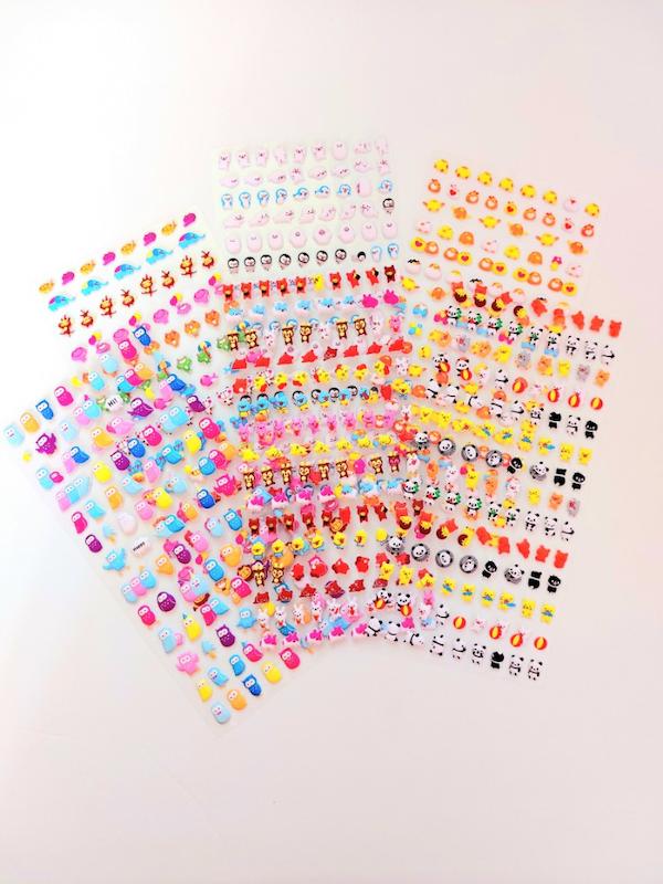 استیکر پفکی مدل ریز طرح حیوانات