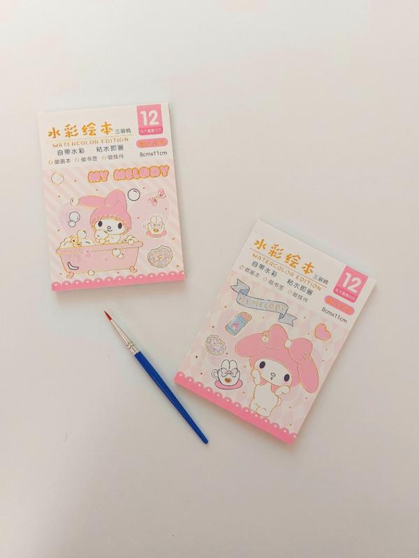 دفترچه آبرنگی طرح ملودی