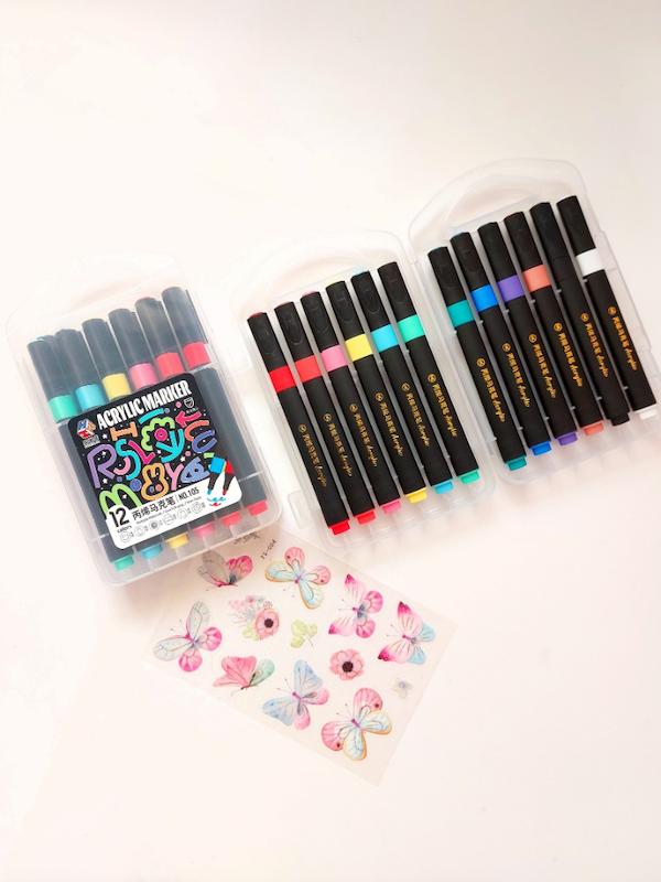 ماژیک رنگ آمیزی 12 رنگ مدل اکرولیک چند منظوره