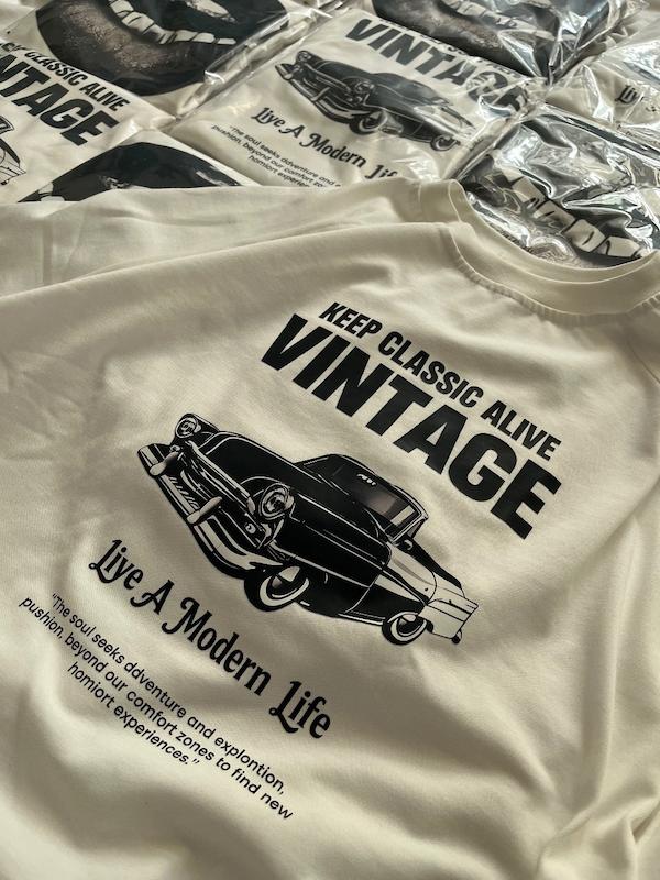 تیشرت طرح VINTAGE