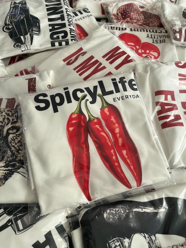 تیشرت طرح Spicy Life 🌶
