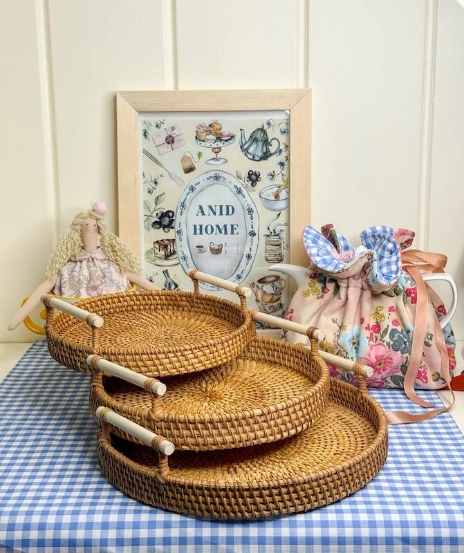 سینی حصیری راتان