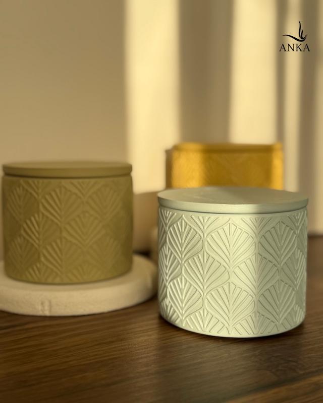 شمع طرح برگ