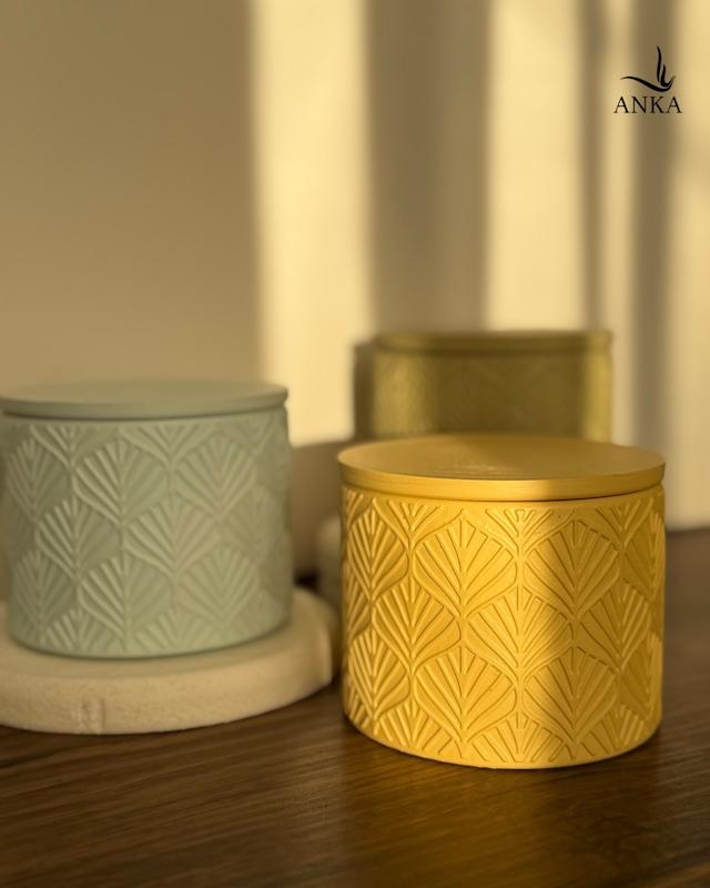 شمع طرح برگ