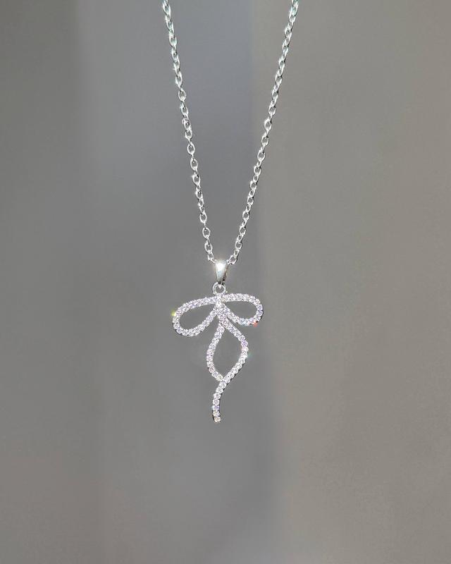 گردبند پاپیون نگینی 