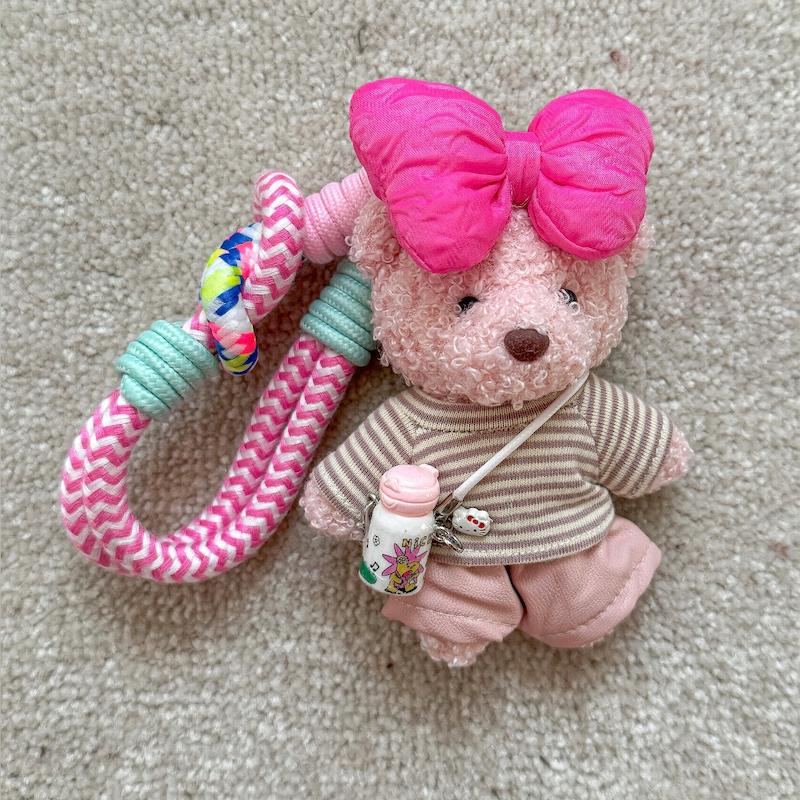 چارم هاپو پاپیونی صورتی🌸💖