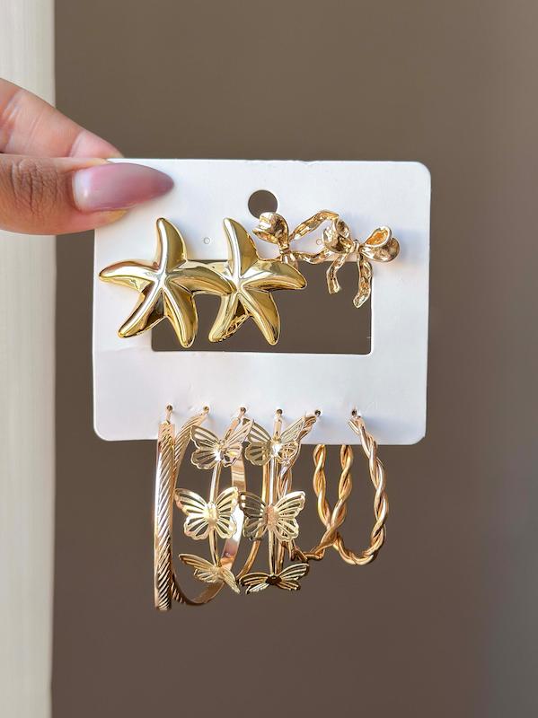 پک گوشواره ستاره پاپیون ⭐