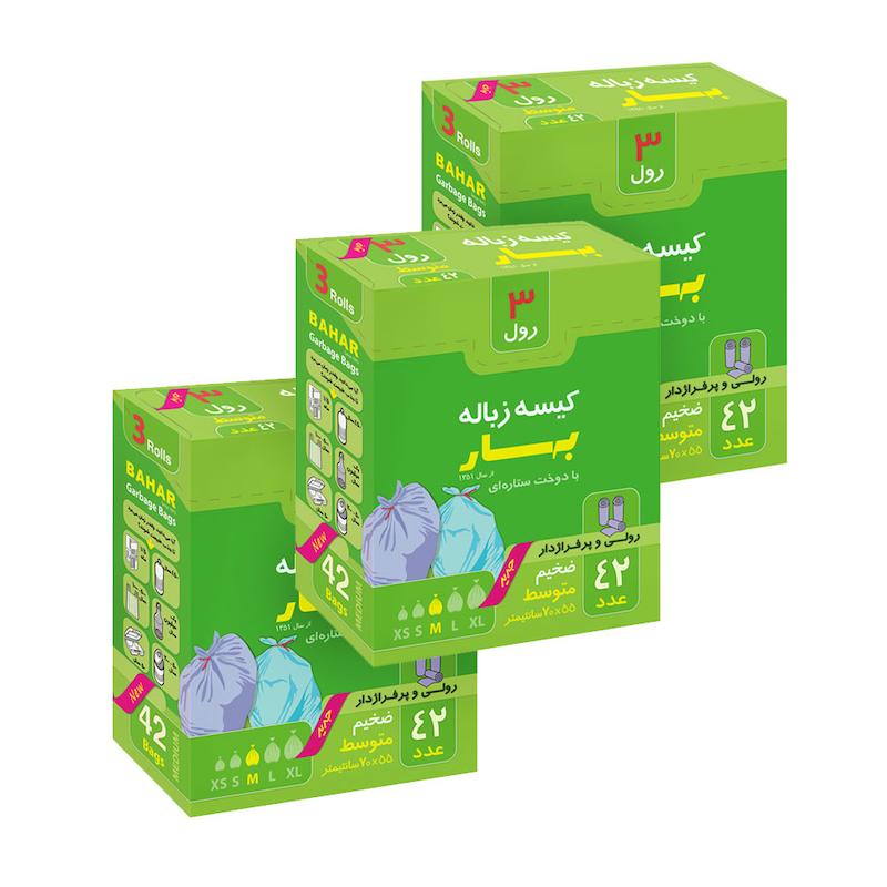پک ۳ عددی زباله سه‌رول متوسط