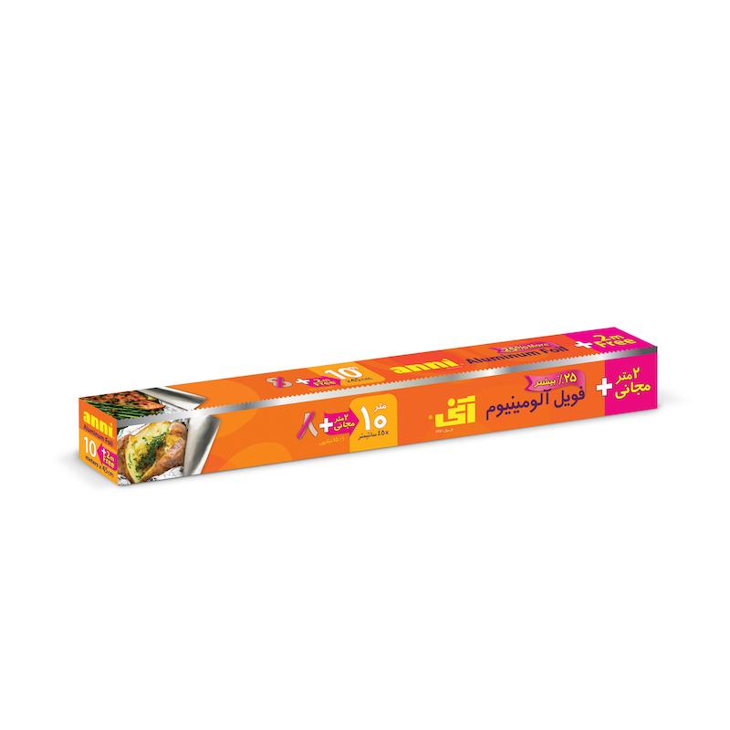 فویل آلومینیوم آنی (۴۵سانتی متر× ۱۰ متر - ۱۵ میکرون)