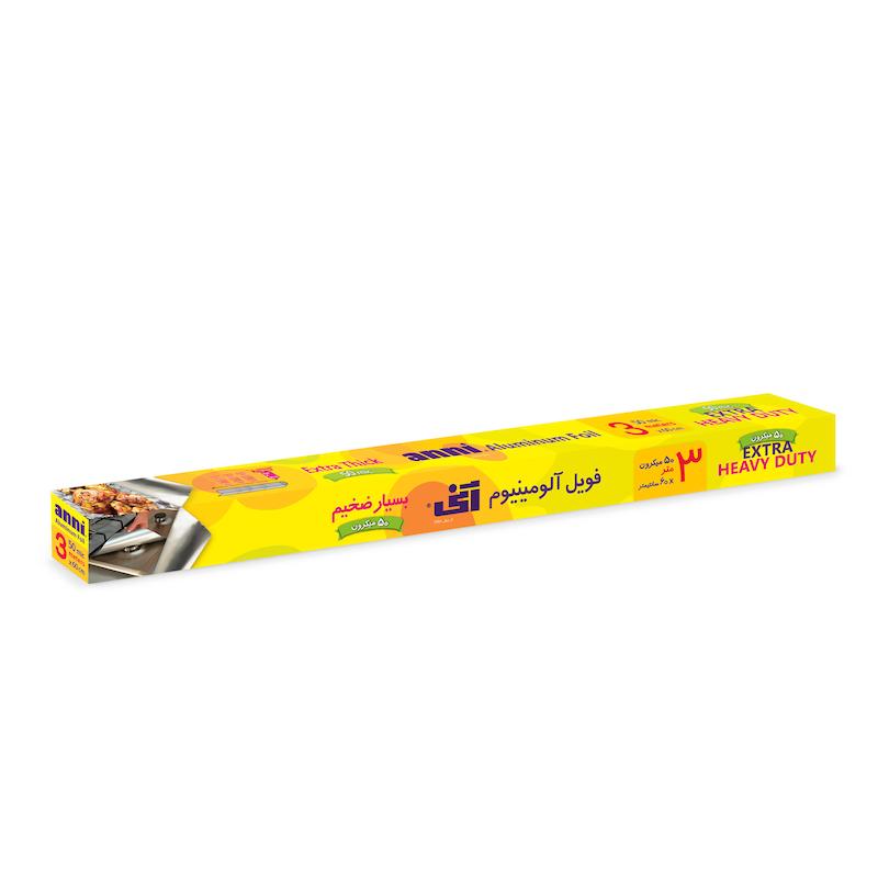 فویل آلومینیوم آنی (۶۰ سانتی متر× ۳ متر- ۵۰ میکرون)