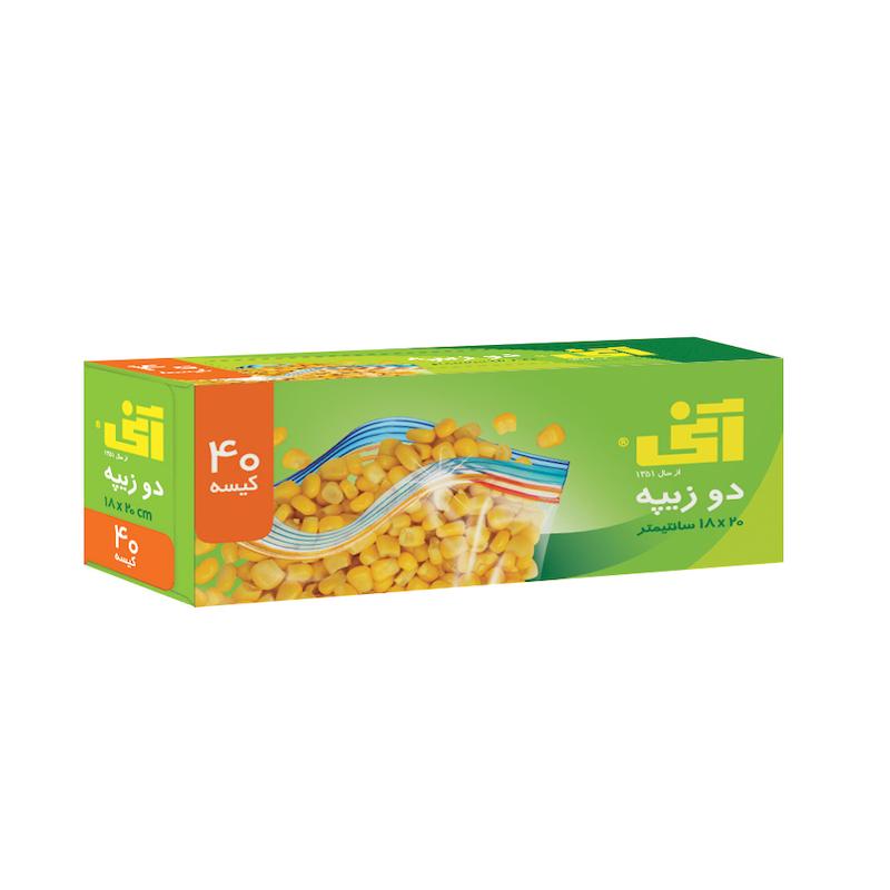 کیسه دو زیپ ۴۰ عددی آنی
