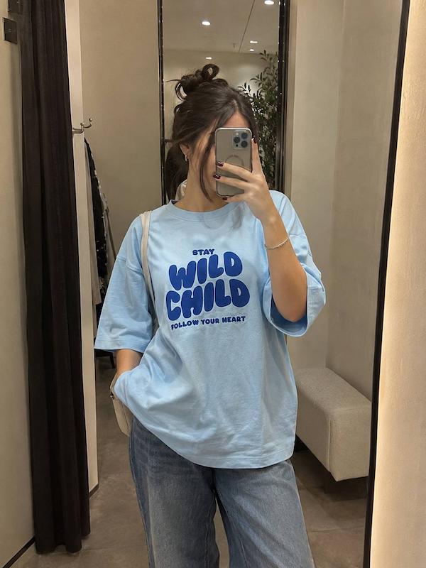 تیشرت باکسی wild child